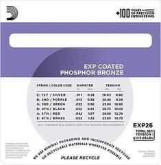 Struny pro akustickou kytaru D'Addario EXP26 Struny pro akustickou kytaru - 1