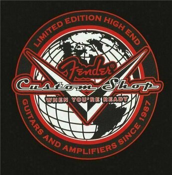 T-Shirt Fender Custom Shop Globe T-Shirt Black XXL - 3