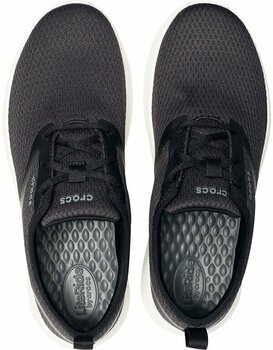 Zapatos para hombre de barco Crocs Men's LiteRide Mesh Lace Black/White 8 - 4
