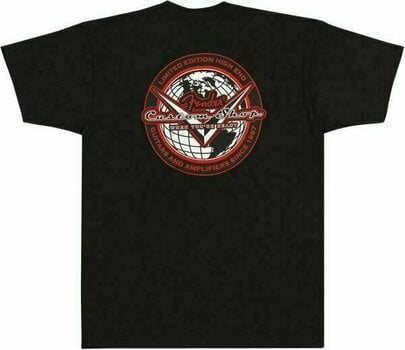 Camiseta de manga corta Fender Custom Shop Globe T-Shirt Black XL - 2