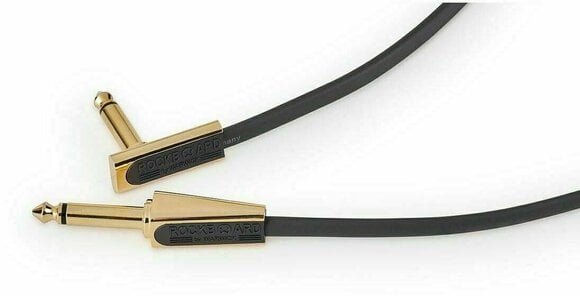 Propojovací kabel, Patch kabel RockBoard Gold Series Flat Looper/Switcher Černá 100 cm Rovný - Lomený - 2