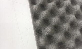 Apsorpcijska ploča od pene Mega Acoustic Sinusoid Foam 50x50 Dark Grey Apsorpcijska ploča od pene (Oštećeno) - 2