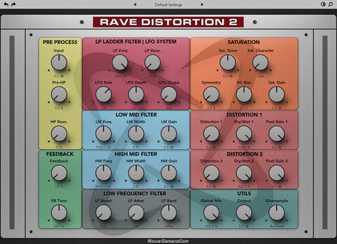 Software Plug-In FX Processor Rave Generation Rave Distortion 2 (Ψηφιακό προϊόν) - 2
