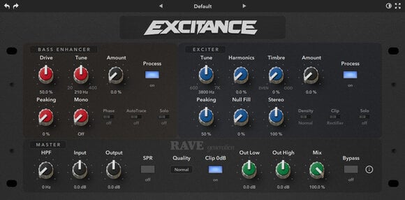 Студио софтуер Plug-In ефект Rave Generation Excitance (Дигитален продукт) - 2