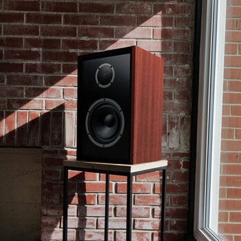 Enceinte bibliothèque Hi-Fi
 KLH Three Enceinte bibliothèque Hi-Fi West African Mahogany - 11