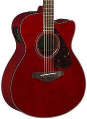 Elektroakustická kytara Jumbo Yamaha FSX800C Ruby Red Elektroakustická kytara Jumbo - 1