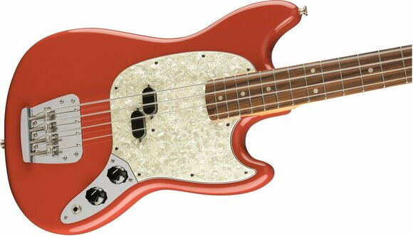 Elektrická baskytara Fender Vintera 60s Mustang Bass PF Fiesta Red - 4