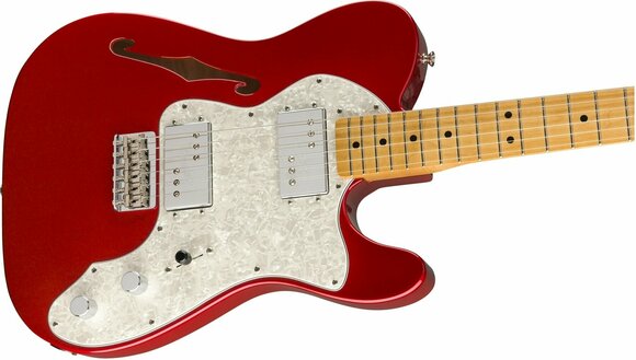 Electric guitar Fender Vintera 70s Telecaster Thinline MN Candy Apple Red - 4