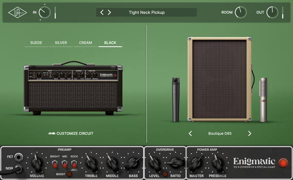 Studio software plug-in effect Universal Audio UAD Enigmatic '82 Overdrive Special Amp (Digitaal product) - 2