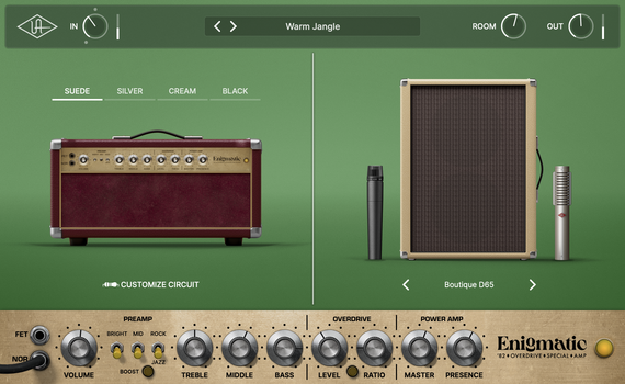 Studio software plug-in effect Universal Audio UAD Enigmatic '82 Overdrive Special Amp (Digitaal product) - 5