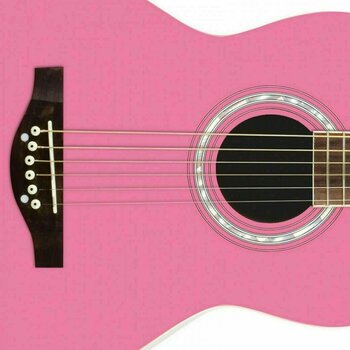 Guitare acoustique Daisy Rock DR7400 Junior Miss Bubble Gum Pink - 4