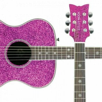 Guitare acoustique Daisy Rock DR6205 Pixie Pink Sparkle - 3