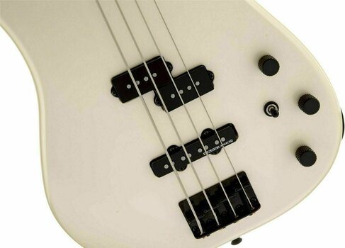 4-string Bassguitar Fender Duff McKagan P-Bass RW Pearl White Black Painted Neck - 3