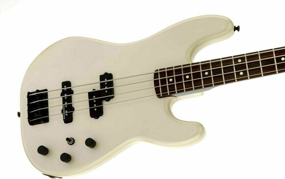 Baixo de 4 cordas Fender Duff McKagan P-Bass RW Pearl White Black Painted Neck - 4
