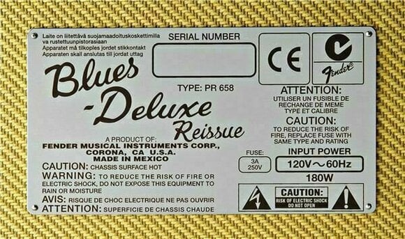 Tube Guitar Combo Fender Blues Deluxe Reissue - 5