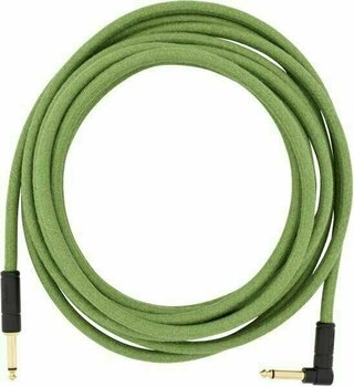 Instrument Cable Fender Festival Series Green 5,5 m Straight - Angled - 2