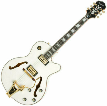 Halvakustisk gitarr Epiphone Emperor Swingster White Royale Pearl White - 2