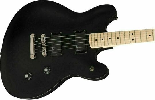 Gitara semi-akustyczna Fender Squier Contemporary Active Starcaster MN Flat Black - 5