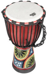 Djembe Noicetone D064-1 Flower Black Red 8" Djembe - 1