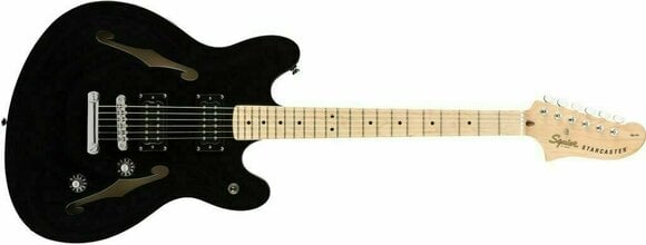 Halbresonanz-Gitarre Fender Squier Affinity Series Starcaster MN Schwarz - 2