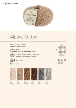 Pređa za pletenje Austermann Alpaca Cotton 90310-02 Hazelnut Pređa za pletenje - 2