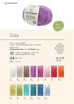 Pređa za pletenje Austermann Elida 90361-02 Linen Pređa za pletenje - 2
