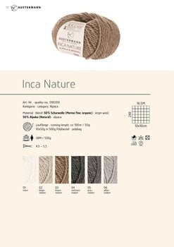 Fil à tricoter Austermann Inca Nature 90359-02 Beige Mottled Fil à tricoter - 2