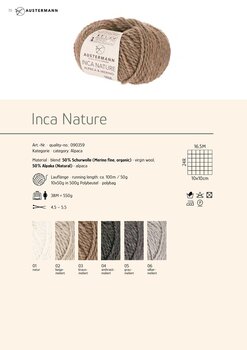 Fil à tricoter Austermann Inca Nature 90359-04 Anthracite Mottled Fil à tricoter - 2