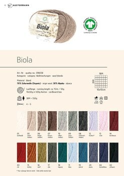 Pređa za pletenje Austermann Biola 98258-04 Dark Blue Pređa za pletenje - 2