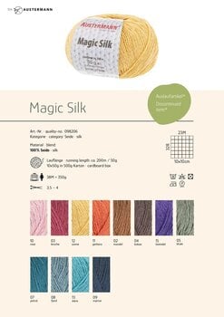 Pređa za pletenje Austermann Magic Silk 98206-12 Sun Pređa za pletenje - 2