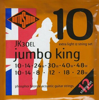 Struny do gitary akustycznej Rotosound JK30EL Jumbo King - 2