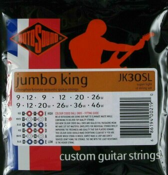 Cordes de guitares acoustiques Rotosound JK30SL Jumbo King - 2
