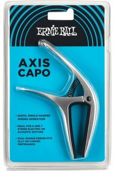Capo para guitarra acústica Ernie Ball Axis Capo Silver - 2
