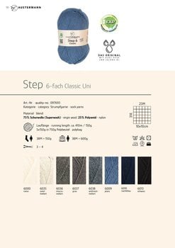 Fire de tricotat Austermann Step 6 Classic 97693-6009 Denim Fire de tricotat - 2