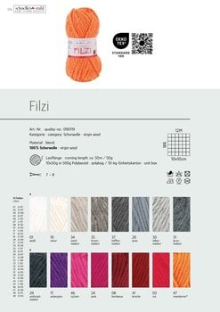 Pređa za pletenje Schoeller + Stahl Filzi 90119-07 Orange Pređa za pletenje - 2