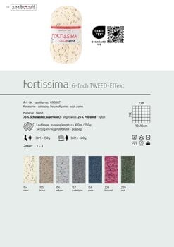 Pređa za pletenje Schoeller + Stahl Fortissima Color 6-fach 90007-157 Dark Grey Pređa za pletenje - 3