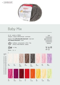 Pređa za pletenje Schoeller + Stahl Baby Mix 90166-05 Rose Pređa za pletenje - 2