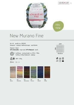 Pređa za pletenje Schoeller + Stahl New Murano Fine 90293-5 Atlantic Pređa za pletenje - 4