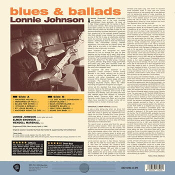 Disque vinyle Lonnie Johnson with Elmer Snowden - Blues & Ballads (Reissue) (LP) - 2
