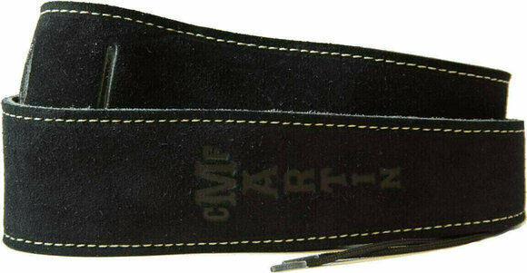 Leather guitar strap Martin 18A0016 Suede 2,5" Leather guitar strap Black - 2