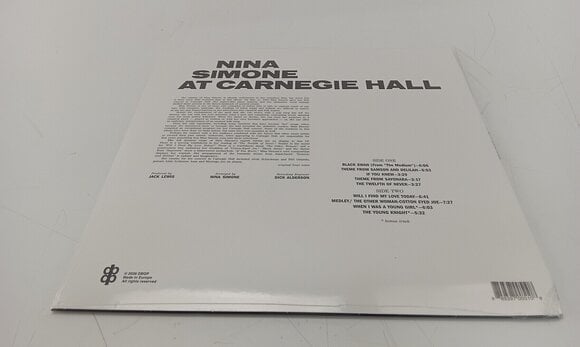 LP ploča Nina Simone - At Carnegie Hall (LP) (Samo otvarano) - 4