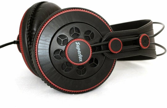 Sluchátka na uši Superlux HD-681 Červená-Černá - 5