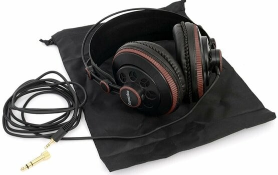 Sluchátka na uši Superlux HD-681 Červená-Černá - 9