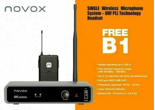 Безжични слушалки с микрофон Novox FREE B1 - 3