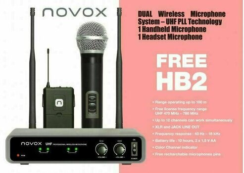 Kombinovaný bezdrôtový systém Novox FREE HB2 - 5