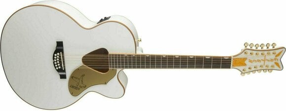 12-snarige elektrisch-akoestische gitaar Gretsch G5022CWFE-12 Rancher Falcon 12 Wit (Beschadigd) - 8