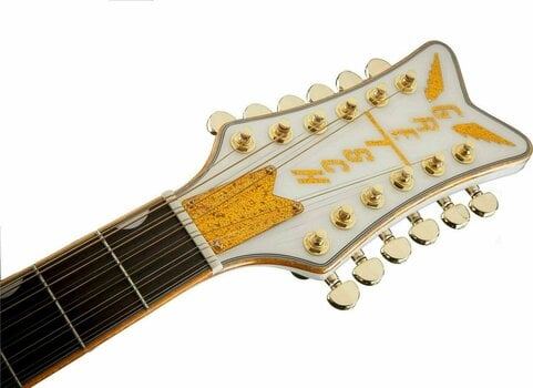 12-snarige elektrisch-akoestische gitaar Gretsch G5022CWFE-12 Rancher Falcon 12 Wit (Beschadigd) - 9