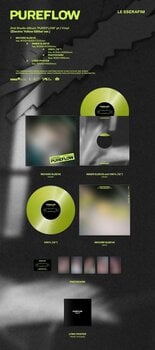 Vinyl Record Le Sserafim - 2nd Studio Album 'Pureflow' Pt.1 (Indie Exclusive) (Electric Yellow Glitter ver.) (LP) - 2