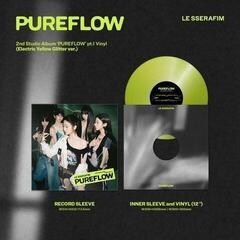 Disque vinyle Le Sserafim - 2nd Studio Album 'Pureflow' Pt.1 (Indie Exclusive) (Electric Yellow Glitter ver.) (LP) - 2