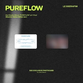 Vinyl Record Le Sserafim - 2nd Studio Album 'Pureflow' Pt.1 (Indie Exclusive) (Electric Yellow Glitter ver.) (LP) - 7